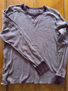 😃Gap burgundy thermal top size S women’s warm cozy casual loungewear outerwear
